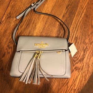 NEW Kate Spade Leather Crossbody in Light Blue